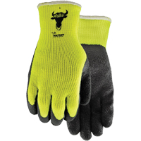 330 Visibull Gloves, 7/Small, Rubber Latex Coating, Polyester Shell OSI Industrial Sales