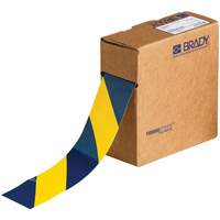 ToughStripe&reg; Floor Marking Tape, 2" x 100', Polyester, Blue and Yellow OSI Industrial Sales