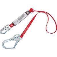 Shock-Absorbing Lanyard, 4', Snap Hook Center, Rebar Hook Leg Ends, Polyester OSI Industrial Sales