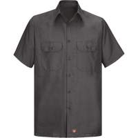 Chemise &agrave; manches courtes en tissu ind&eacute;chirable, Hommes, 3T-Grand, Charbon OSI Industrial Sales