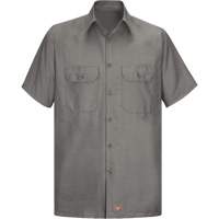 Chemise &agrave; manches courtes en tissu ind&eacute;chirable, Hommes, 3T-Grand, Gris OSI Industrial Sales