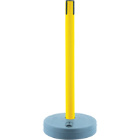 Outdoor TensaBarrier&reg; - Receiver Posts, 37" High, Yellow OSI Industrial Sales