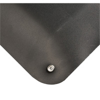 Electrically Conductive Mat No.786, 2' W x 3' L x 15/16" T, PVC, Smooth, Black OSI Industrial Sales