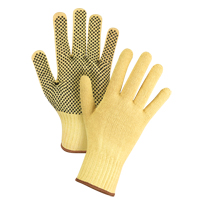 Dotted Seamless String Knit Gloves, Size Large/9, 7 Gauge, PVC Coated, Kevlar&reg; Shell, ASTM ANSI Level A2/EN 388 Level 3 OSI Industrial Sales
