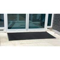 Outdoor Entrance Matting, Rubber, Scraper Type, Textured Pattern, 2' x 2-2/3', Black OSI Industrial Sales