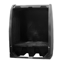 Spill Containment Sheds Without Drain, 61" L x 37.25" W x 72.75" H, 1000 lbs. Load Capacity OSI Industrial Sales