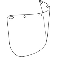 Visi&egrave;re d&eacute;coup&eacute;e &agrave; l'emporte-pi&egrave;ce Dynamic, Polycarbonate, Teinte Transparent OSI Industrial Sales