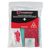 Trousse de premiers soins pour nettoyage de biorisques Dynamic, Dispositif m&eacute;dical Classe 1, Sac en plastique refermable OSI Industrial Sales