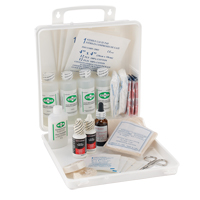 Trousse de premiers soins des brûlures pour soudeurs Dynamic, Dispositif m&eacute;dical Classe 1, Boîte en plastique OSI Industrial Sales
