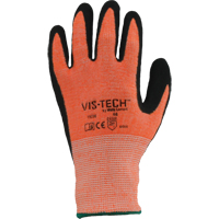 Vis-Tech Y9294 Cut Resistant Gloves, Size 6/X-Small, 13 Gauge, Polyurethane Coated, Stainless Steel Shell, ANSI/ISEA 105 Level 4 OSI Industrial Sales
