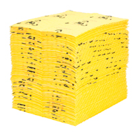 Tampons d'avertissement de premi&egrave;re qualit&eacute; - absorbants haute visibilit&eacute;, Universel, 15" x 18", 24,4 gal. d'absorption OSI Industrial Sales