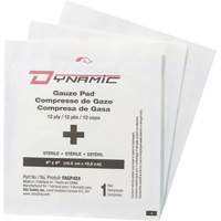 Gaze Dynamic, Tampon, 4" lo x 4" la, St&eacute;rile, Dispositif m&eacute;dical Classe 1 OSI Industrial Sales