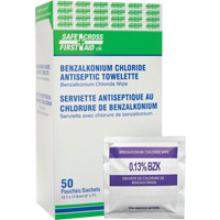 Benzalkonium Chloride Wipes, Towelette, Antiseptic OSI Industrial Sales