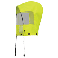 6037H Capuchon pour manteau de s&eacute;curit&eacute; imperm&eacute;able pour le contr&ocirc;le de la circulation, Jaune lime haute visibilit&eacute;, Polyester OSI Industrial Sales