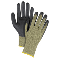 Gants &eacute;lastiques sans coutures r&eacute;sistants &agrave; la coupe noir & jaune, Taille 2T-Grand/11, Calibre 13, Rev&ecirc;tement Mousse de nitrile, Enveloppe en Aramide, ASTM ANSI niveau A6 OSI Industrial Sales