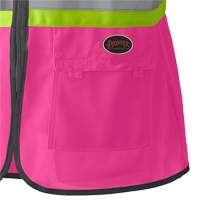 139PK Women's Safety Vest, Pink, X-Small, Polyester OSI Industrial Sales
