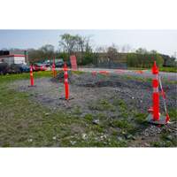 Premium Delineator Post, 42" H, Orange OSI Industrial Sales