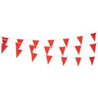 Pennant String, 60' L, Red OSI Industrial Sales