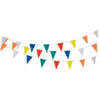 Cordon de fanions, 60' lo, Multicolore OSI Industrial Sales
