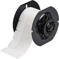 &eacute;tiquette autoplastifi&eacute;es pour fils et c&acirc;bles, Vinyle, 1" lo x 2,6" h, Incolore/blanc OSI Industrial Sales