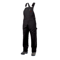 Unlined Duck Overalls, Men's, Large, Black OSI Industrial Sales