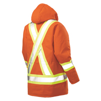 Parka de s&eacute;curit&eacute;, Orange haute visibilit&eacute;, Grand OSI Industrial Sales
