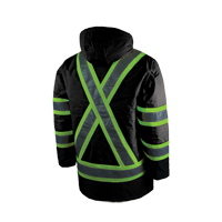 Parka de s&eacute;curit&eacute; doubl&eacute;, Noir, Grand OSI Industrial Sales