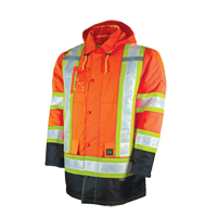 Parka de s&eacute;curit&eacute; doubl&eacute;, Orange haute visibilit&eacute;, Grand OSI Industrial Sales