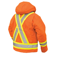Manteau de s&eacute;curit&eacute;, Orange haute visibilit&eacute;, Grand OSI Industrial Sales