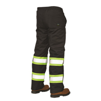 Lined Pull-On Safety Pant, Polyester, Large, Black OSI Industrial Sales