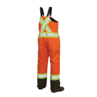 Lined Safety Overalls, Polyester/Polyurethane, Large, High Visibility Orange OSI Industrial Sales