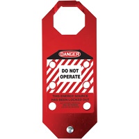 Stopout&reg; OSHA Danger Aluma-Tag Do Not Operate Hasp, Red OSI Industrial Sales
