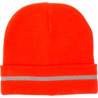 High Visibility Knit Hat with Reflective Stripe, High Visibility Orange, Acrylic OSI Industrial Sales
