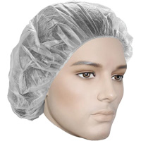 Bouffant Caps, Polypropylene, 18", White OSI Industrial Sales