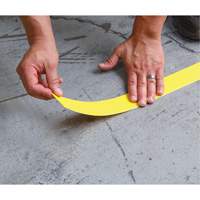Tough-Mark Heavy-Duty Floor Marking, Rectangle, 48" L x 2" W, Yellow, Polyethylene OSI Industrial Sales