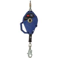 Cordage de s&eacute;curit&eacute; autor&eacute;tractable avec verrouillage intelligent, 30', Acier inoxydable, Pivotant OSI Industrial Sales
