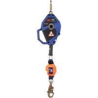 Cordage de s&eacute;curit&eacute; autor&eacute;tractable avec verrouillage intelligent, 20', Acier galvanis&eacute;, Pivotant OSI Industrial Sales