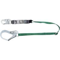 V-Series Lanyard, 6', Rebar Hook Center, Snap Hook Leg Ends, Polyester OSI Industrial Sales