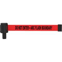 Cassette de banni&egrave;re PLUS, Do Not Enter - Arc Flash Boundary, 15', Ruban Rouge OSI Industrial Sales