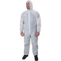 Hooded Coveralls, X-Large, White, Polypropylene OSI Industrial Sales