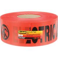 Scotch&reg; Buried Barricade Tape, English, 3" W x 1000' L, 4 mils, Black on Red OSI Industrial Sales