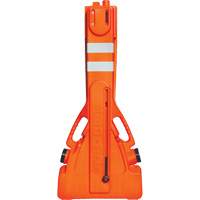 Multi-Gate Barricade, 43" H x 90" L, Orange OSI Industrial Sales