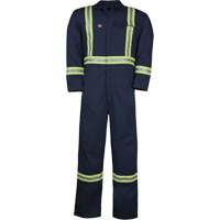 Westex UltraSoft&reg; Unlined Coveralls, Size Large (Tall), Navy Blue, 12.4 cal/cm2 OSI Industrial Sales