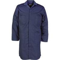 Lab Coat, Poly-Cotton, 32, Navy Blue OSI Industrial Sales