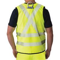 Ripstop Surveyor's Vest, High Visibility Lime-Yellow, Small, Polyester OSI Industrial Sales
