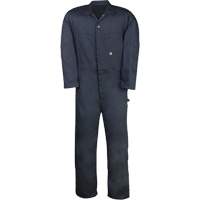 Twill Unlined Coveralls, Men's, Navy Blue, Size 36 OSI Industrial Sales