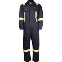 Westex UltraSoft&reg; Deluxe Coveralls with Reflective Material, Size 36, Navy Blue, 8.7 cal/cm² OSI Industrial Sales