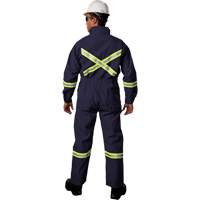 Westex UltraSoft&reg; Deluxe Coveralls with Reflective Material, Size 36, Navy Blue, 8.7 cal/cm² OSI Industrial Sales