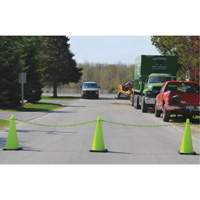 Traffic Cone & Chain Kit, 28", Orange, 4" & 6" Reflective Collar(s) OSI Industrial Sales