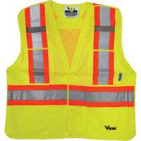 Veste de s&eacute;curit&eacute;, Jaune lime haute visibilit&eacute;, 2T-Grand/3T-Grand, Polyester OSI Industrial Sales